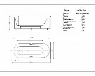 ����� ������� ��� 170�75 � ������� �� �������� ������� � �. ������� �����